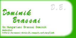 dominik brassai business card